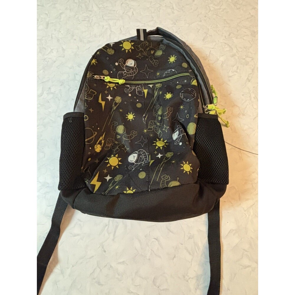 Target Outer Space Astronaut Kids Backpack Black Lime Green I Am Invincible